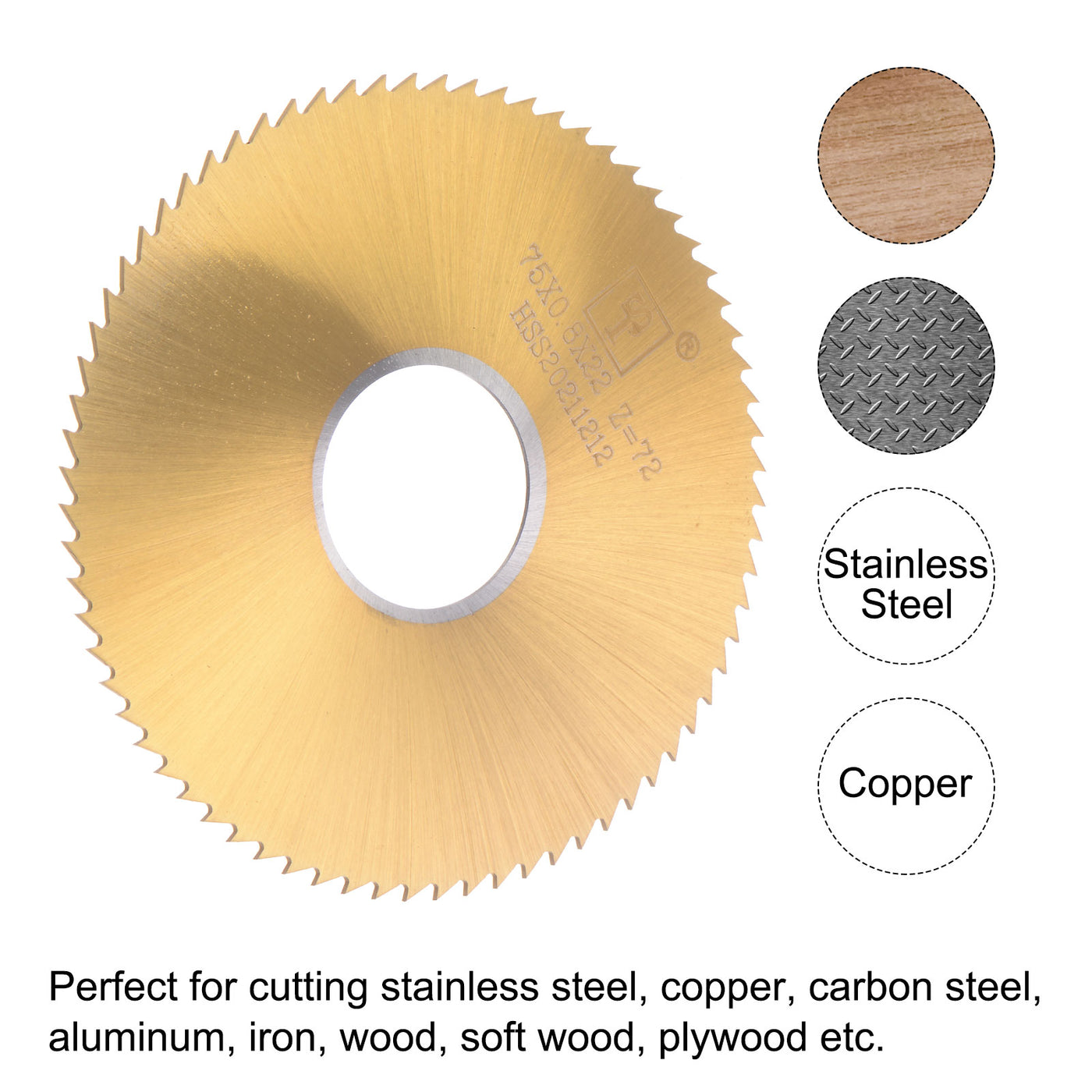 Harfington Titanium Coated Circular Saw Blade Cutter