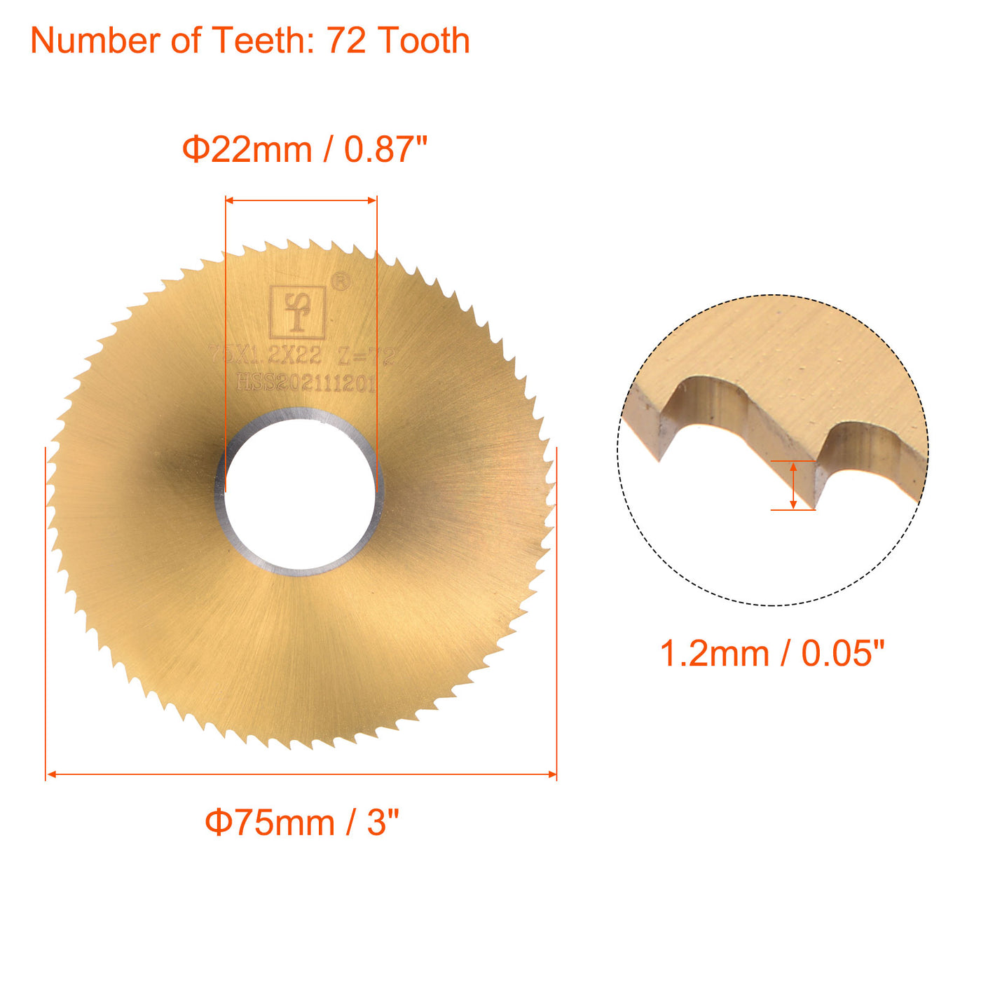 Harfington Titanium Coated Circular Saw Blade Cutter