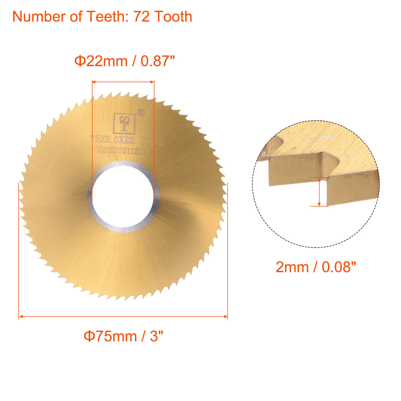 Harfington Titanium Coated Circular Saw Blade Cutter