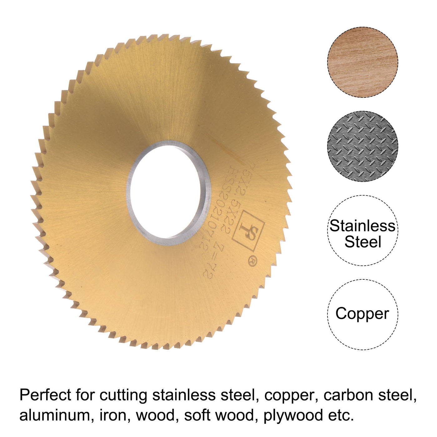 Harfington Titanium Coated Circular Saw Blade Cutter