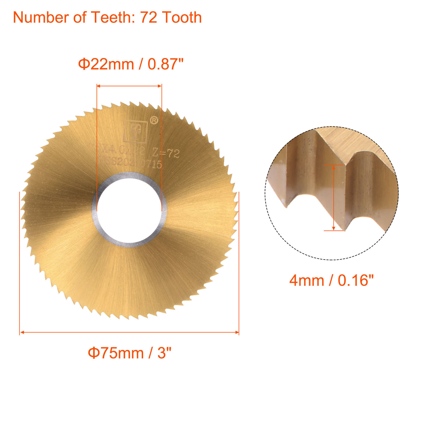 Harfington Titanium Coated Circular Saw Blade Cutter