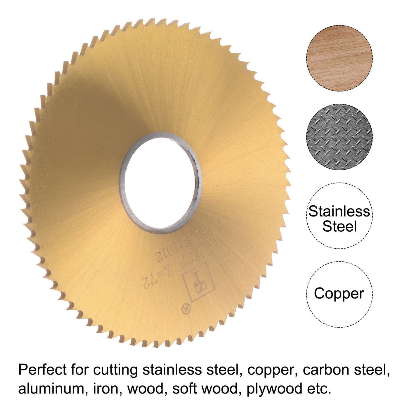 uxcell Titanium Coated Circular Saw Blade Cutter