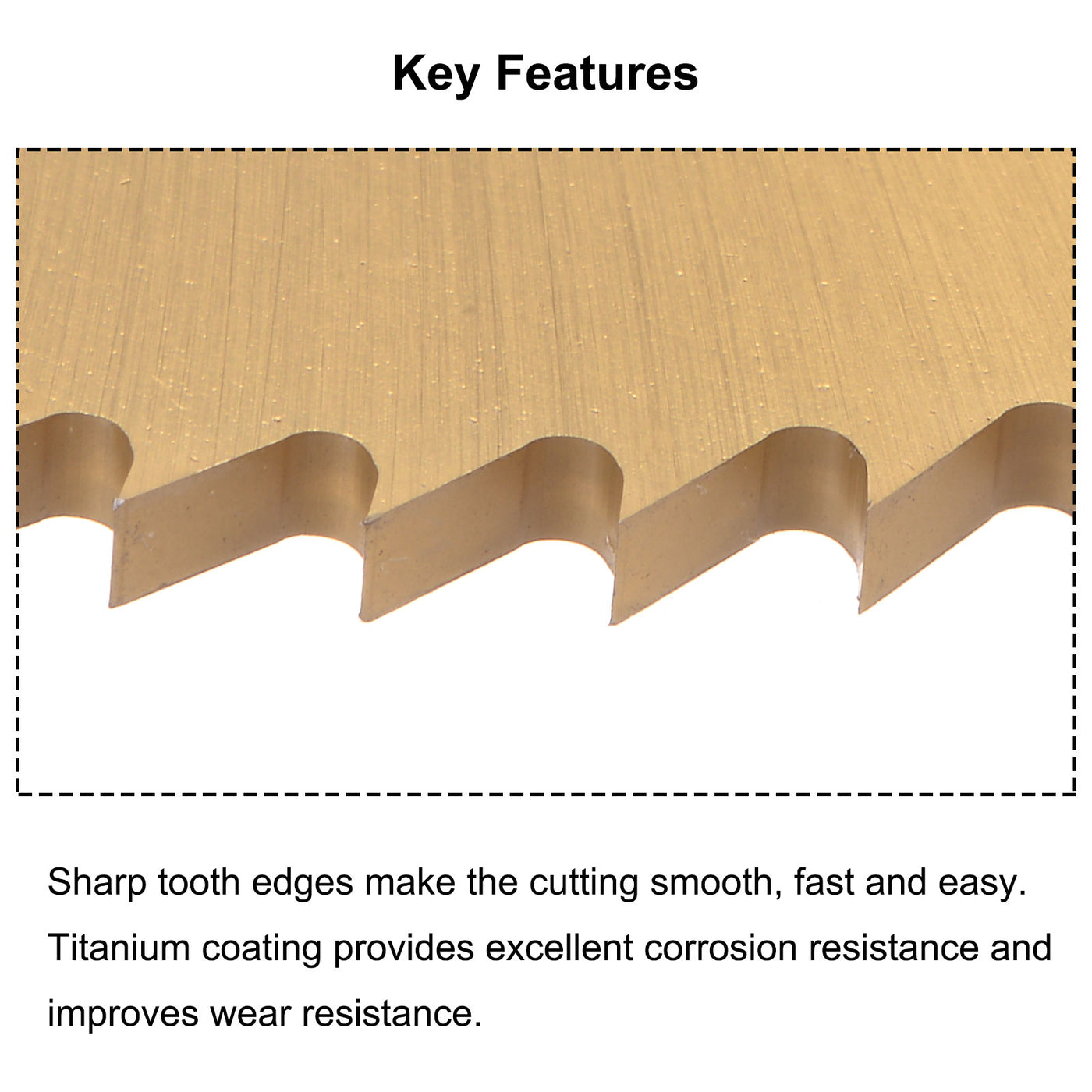 uxcell Titanium Coated Circular Saw Blade Cutter