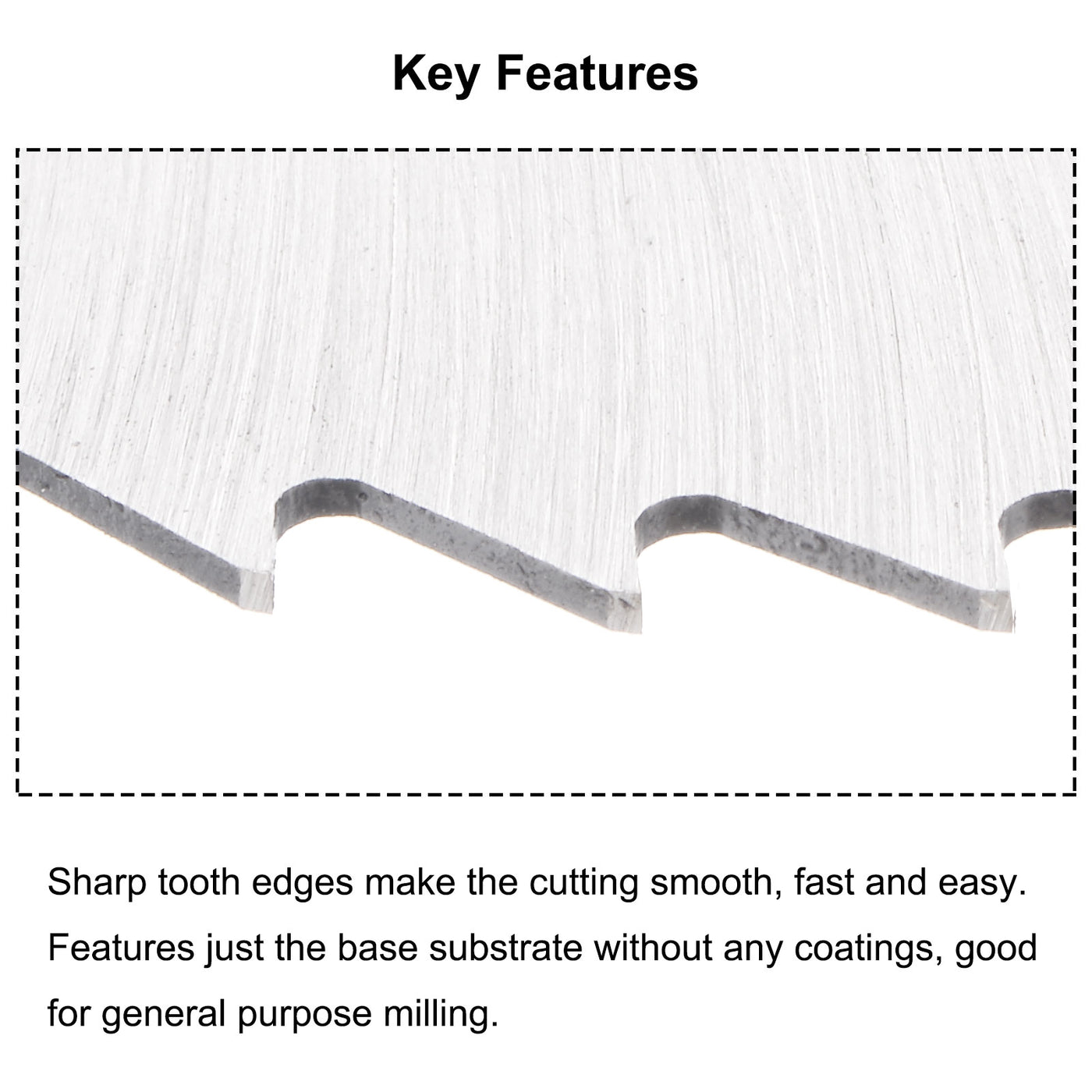 Harfington 150mm Dia 32mm Arbor 1mm Thick 72 Tooth High Speed Steel Circular Saw Blade