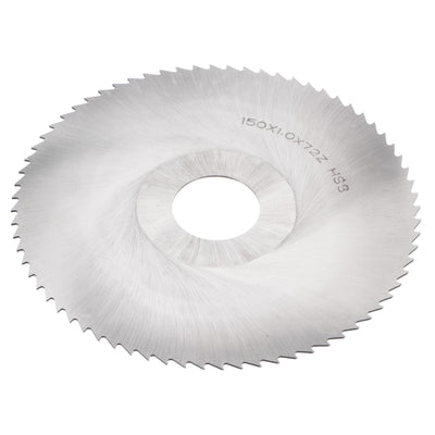 Harfington 150mm Dia 32mm Arbor 1mm Thick 72 Tooth High Speed Steel Circular Saw Blade