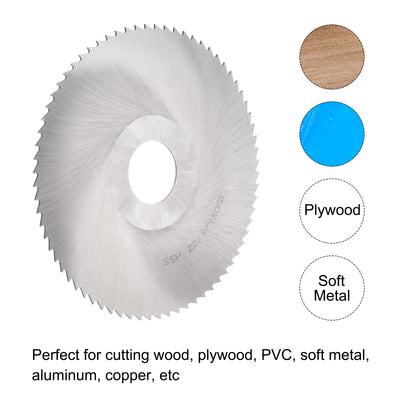 Harfington 150mm Dia 32mm Arbor 1.2mm Thick 72 Tooth High Speed Steel Circular Saw Blade