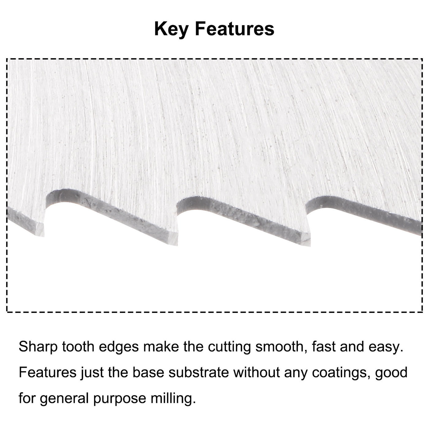 Harfington 150mm Dia 32mm Arbor 1.2mm Thick 72 Tooth High Speed Steel Circular Saw Blade