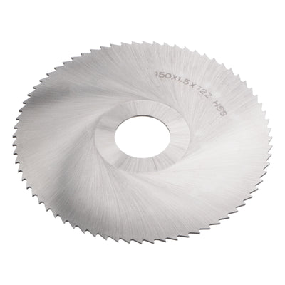 Harfington 150mm Dia 32mm Arbor 1.5mm Thick 72 Tooth High Speed Steel Circular Saw Blade