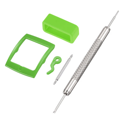 Harfington PE Buckle and Rubber Strap Loops, for Watch Band with Spring Bar Remover