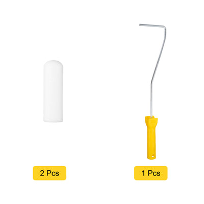 Harfington Paint Roller Kit, Water Based Sponge Roller Covers and Paint Roller Frame