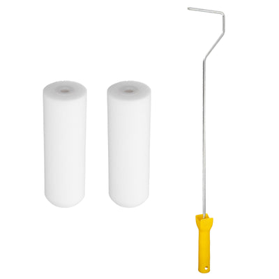 Harfington Paint Roller Kit, Oil Based Sponge Roller Covers and Paint Roller Frame