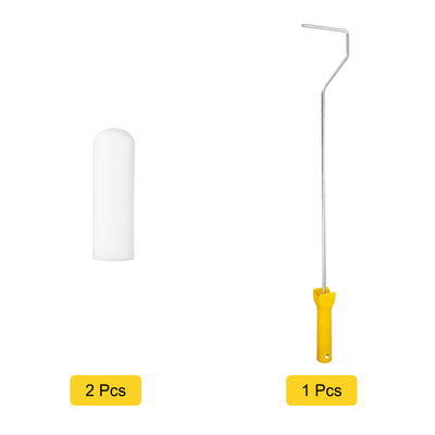 Harfington Paint Roller Kit, Water Based Sponge Roller Covers and Paint Roller Frame