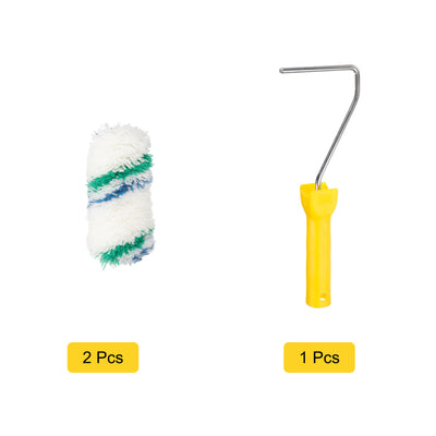 Harfington Paint Roller Kit, Thickness Microfiber Roller Covers Frame