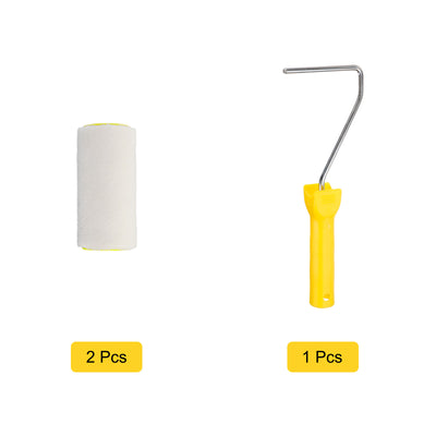 Harfington Paint Roller Kit, Thick Dia Wool Roller Covers Frame