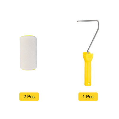 Harfington Paint Roller Kit, Thick Dia Wool Roller Covers Frame