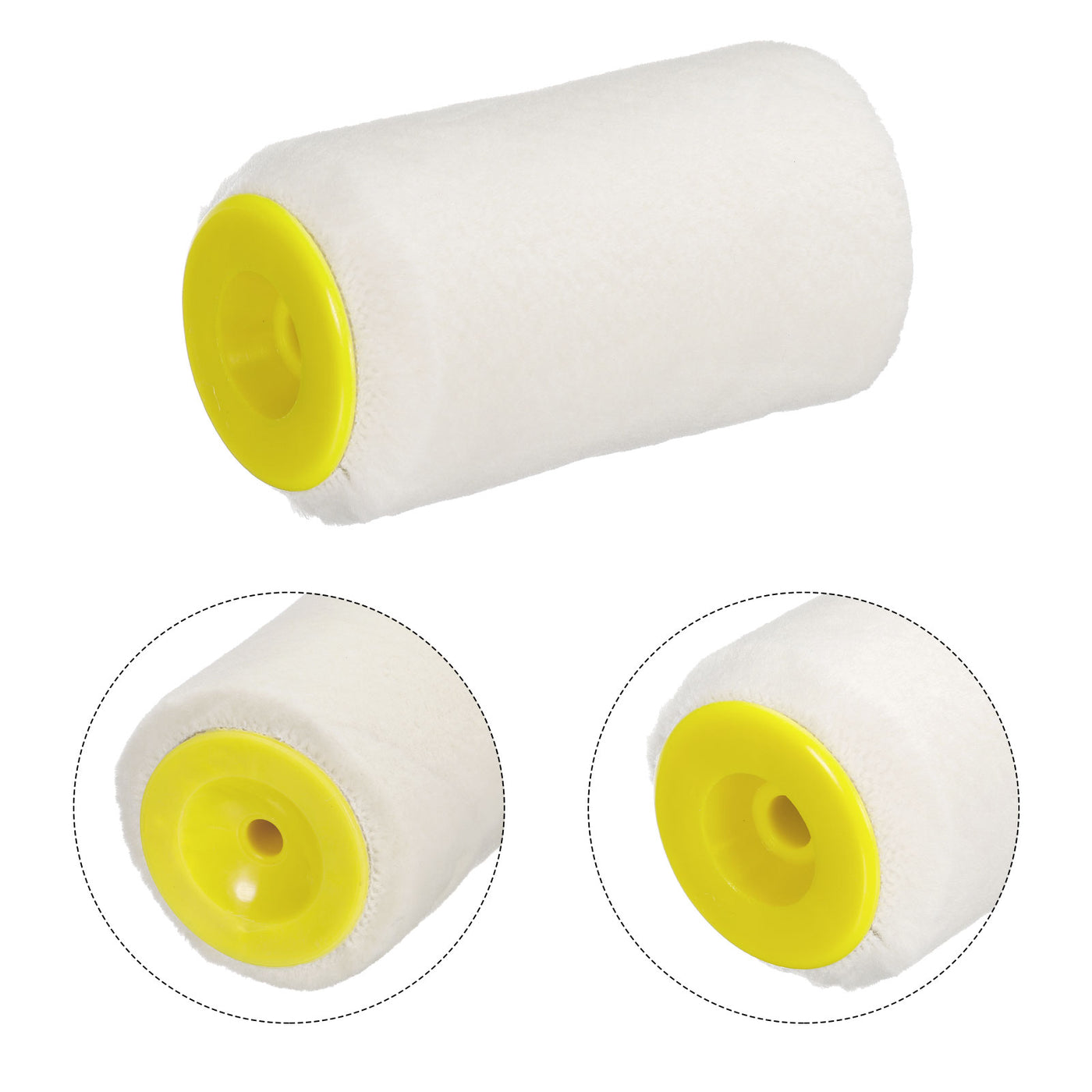 Harfington Paint Roller Kit, Thick Dia Wool Roller Cover Frame
