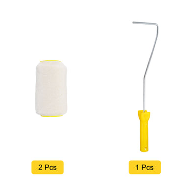 Harfington Paint Roller Kit, Thick Dia Wool Roller Cover Frame