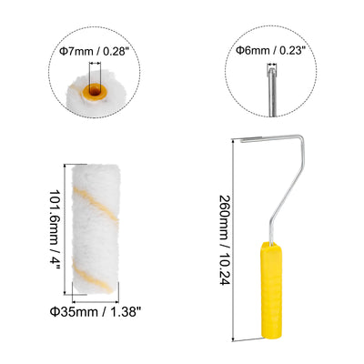 Harfington Paint Roller Kit, Microfiber Roller Covers and Frame