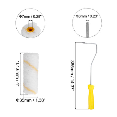 Harfington Paint Roller Kit, Microfiber Roller Covers and Frame