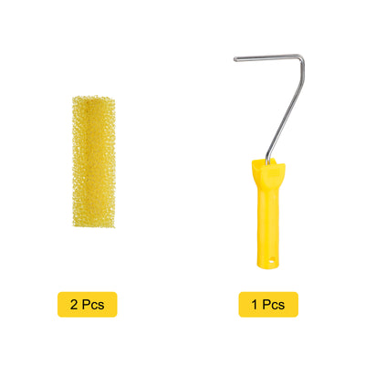 Harfington Paint Roller Kit, Sponge Large Texture Roller Covers and Frame