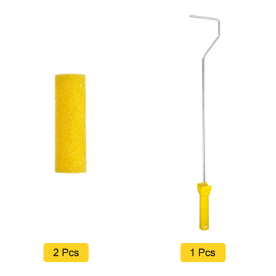 Harfington Paint Roller Kit, Sponge Roller Covers and Length Roller Frame