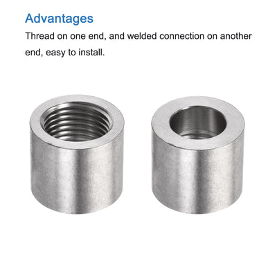 Harfington Weld Coupling, Weldable Pipe Fuel Tank Bung Fittings Connector
