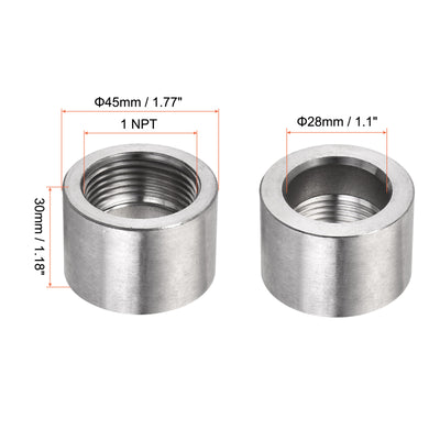 Harfington Weld Coupling, Weldable Pipe Fuel Tank Bung Fittings Connector
