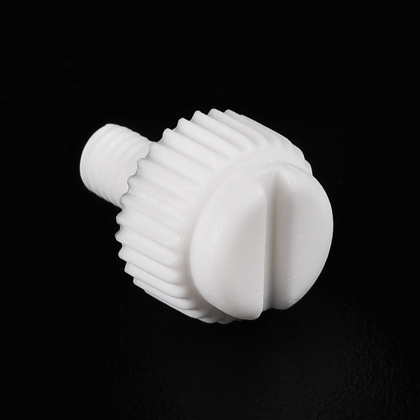 uxcell Plastic Machine Screws, PP Slotted Knurled Fasteners Bolts for Electronics, Communications