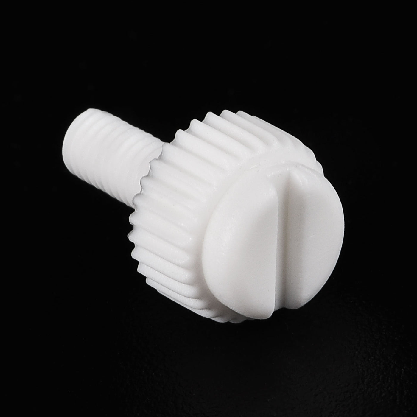 uxcell Plastic Machine Screws, PP Slotted Knurled Fasteners Bolts