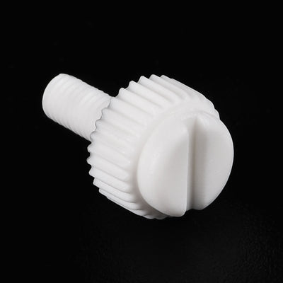 Harfington Plastic Machine Screws, PP Slotted Knurled Fasteners Bolts for Electronics, Communications