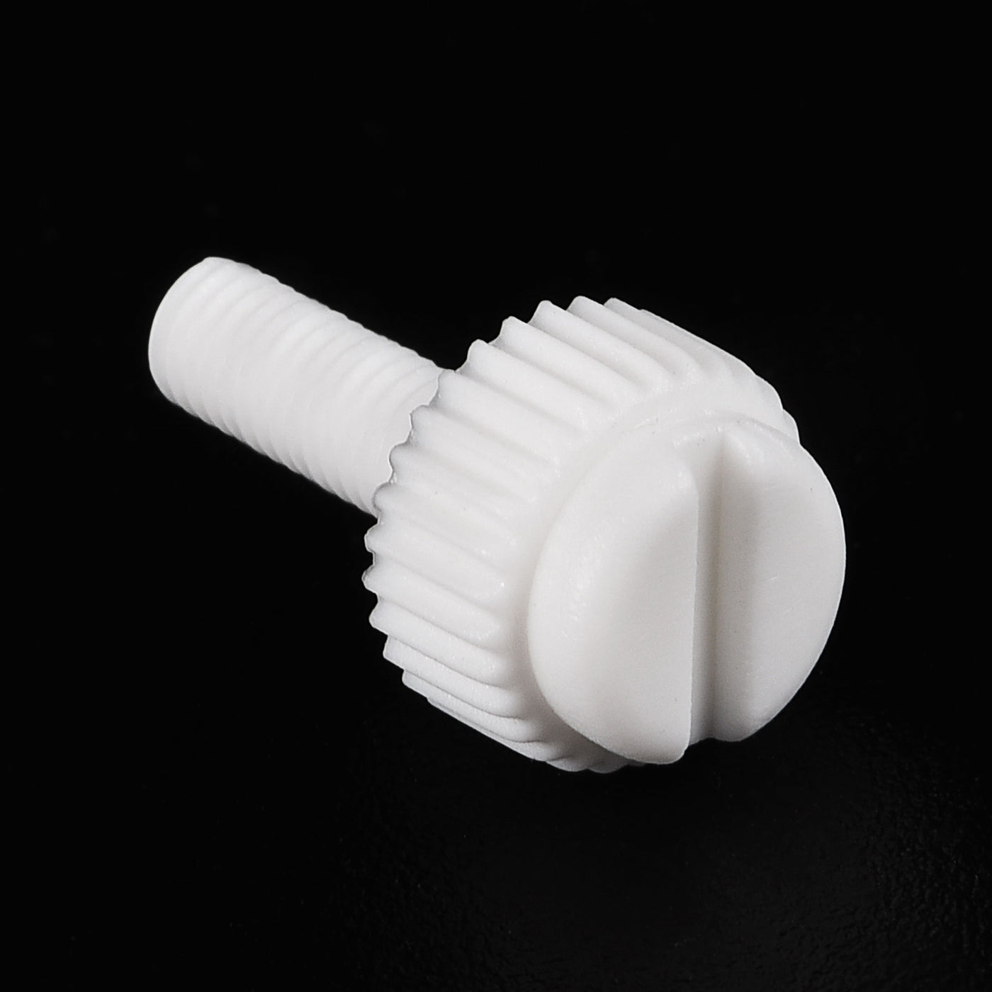 uxcell Plastic Machine Screws, PP Slotted Knurled Fasteners Bolts