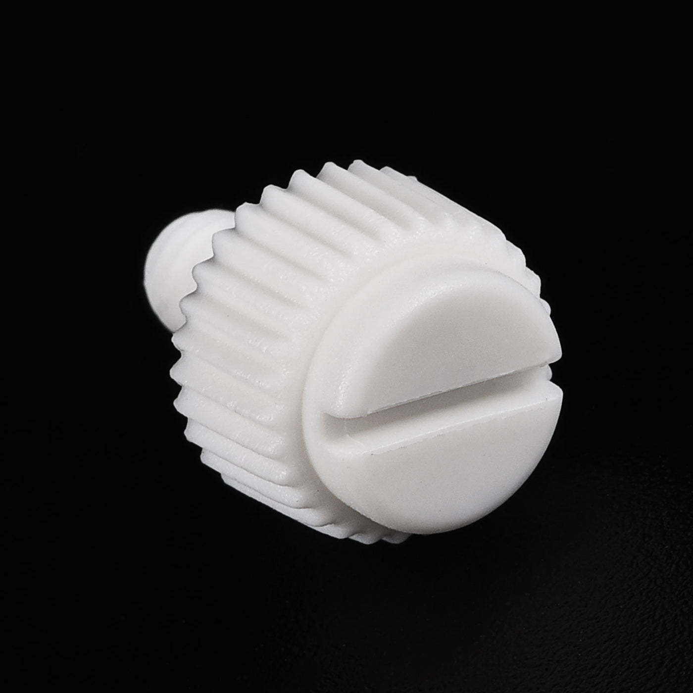 uxcell Plastic Machine Screws, PP Slotted Knurled Fasteners Bolts