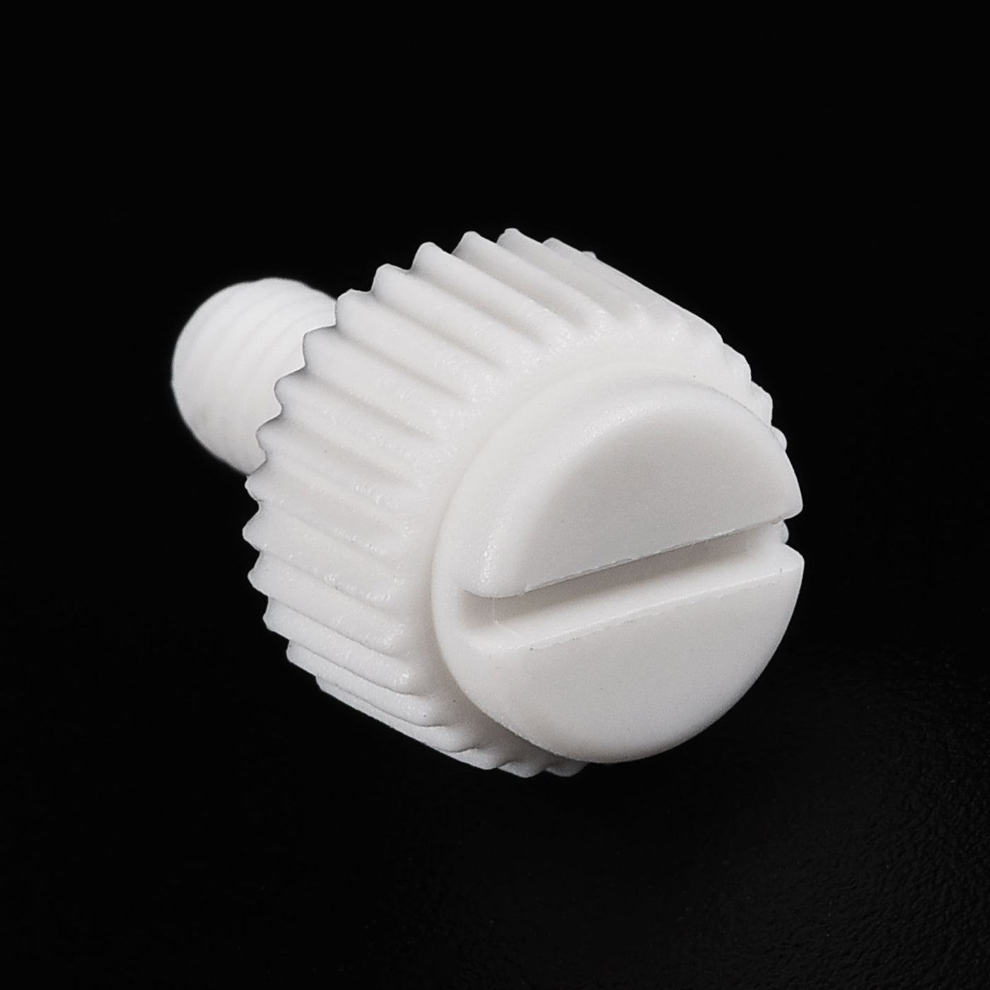 uxcell Plastic Machine Screws, PP Slotted Knurled Fasteners Bolts for Electronics, Communications