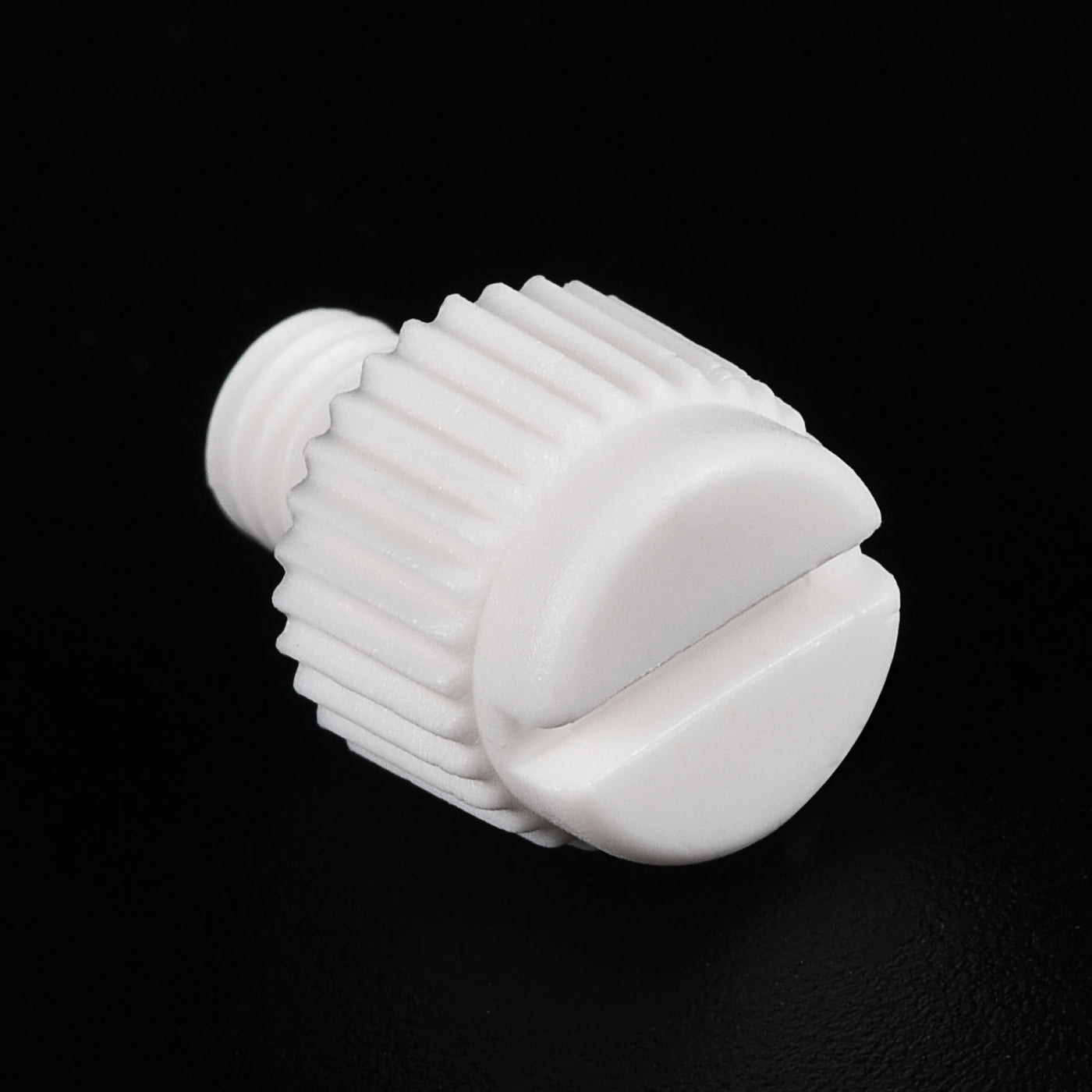 uxcell Plastic Machine Screws, PP Slotted Knurled Fasteners Bolts for Electronics, Communications