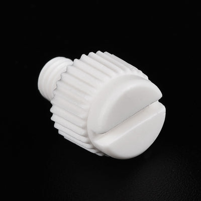 Harfington Plastic Machine Screws, PP Slotted Knurled Fasteners Bolts for Electronics, Communications