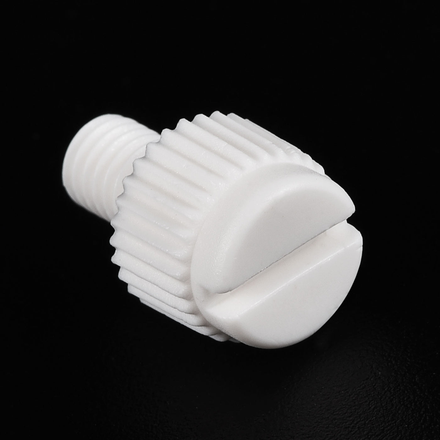 uxcell Plastic Machine Screws, PP Slotted Knurled Fasteners Bolts