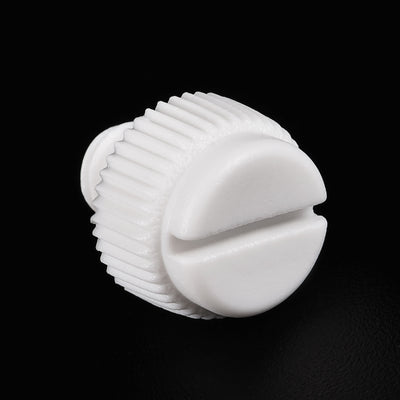 Harfington Plastic Machine Screw Slotted Knurled Fastener Bolt for Electronics, Communications