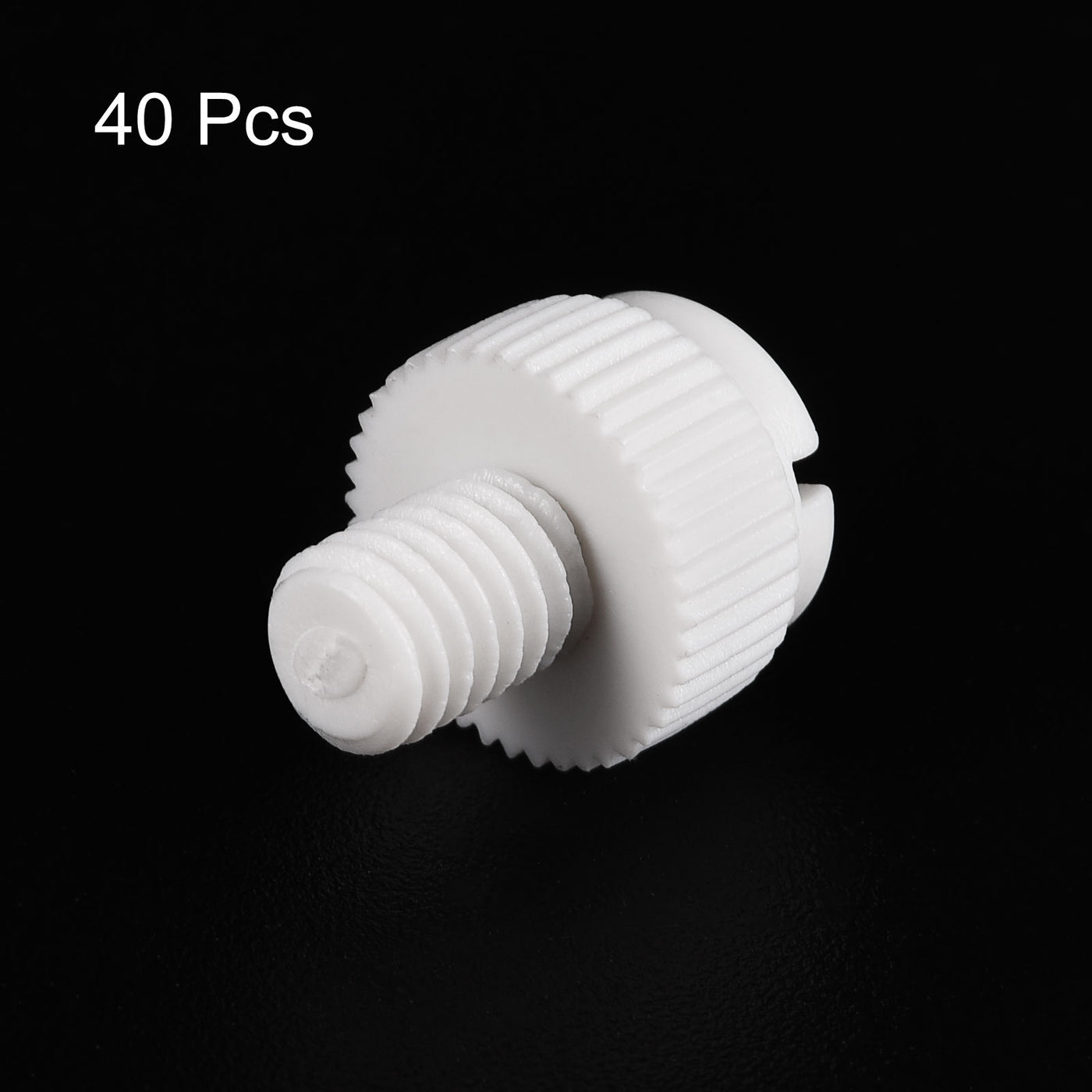 uxcell Plastic Machine Screw Slotted Knurled Fastener Bolt for Electronics, Communications