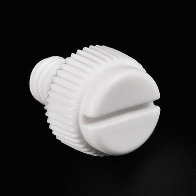 Harfington Plastic Machine Screw Slotted Knurled Fastener Bolt for Electronics, Communications