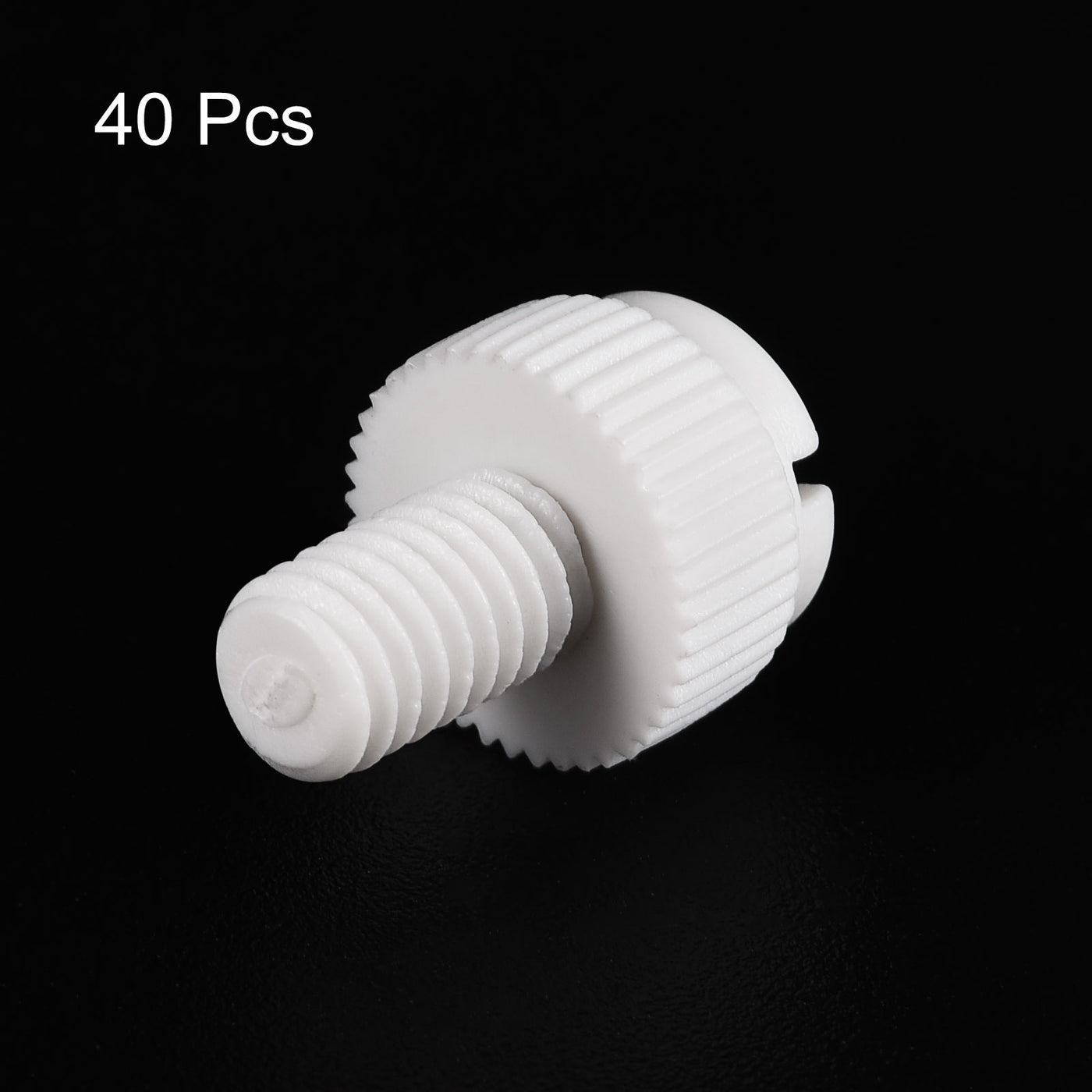 uxcell Plastic Machine Screw Slotted Knurled Fastener Bolt for Electronics, Communications