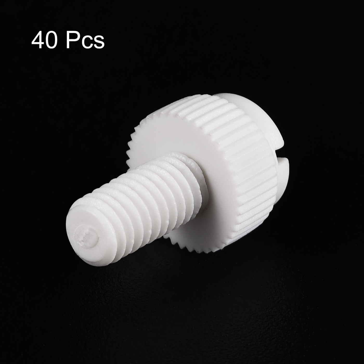 uxcell Plastic Machine Screw Slotted Knurled Fastener Bolt for Electronics, Communications
