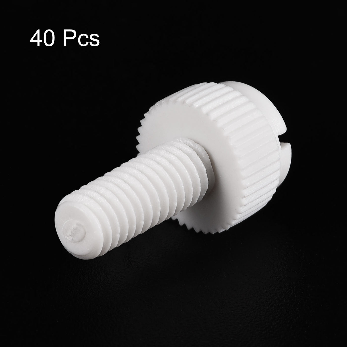 uxcell Plastic Machine Screw Slotted Knurled Fastener Bolt for Electronics, Communications
