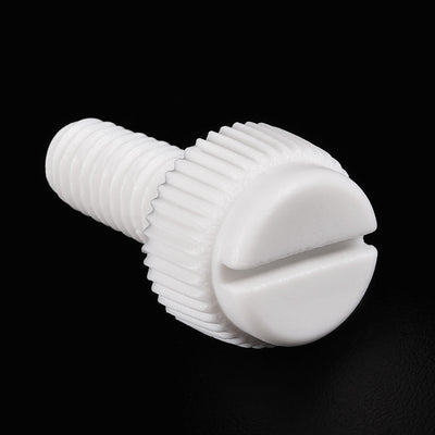 Harfington Plastic Machine Screw Slotted Knurled Fastener Bolt for Electronics, Communications