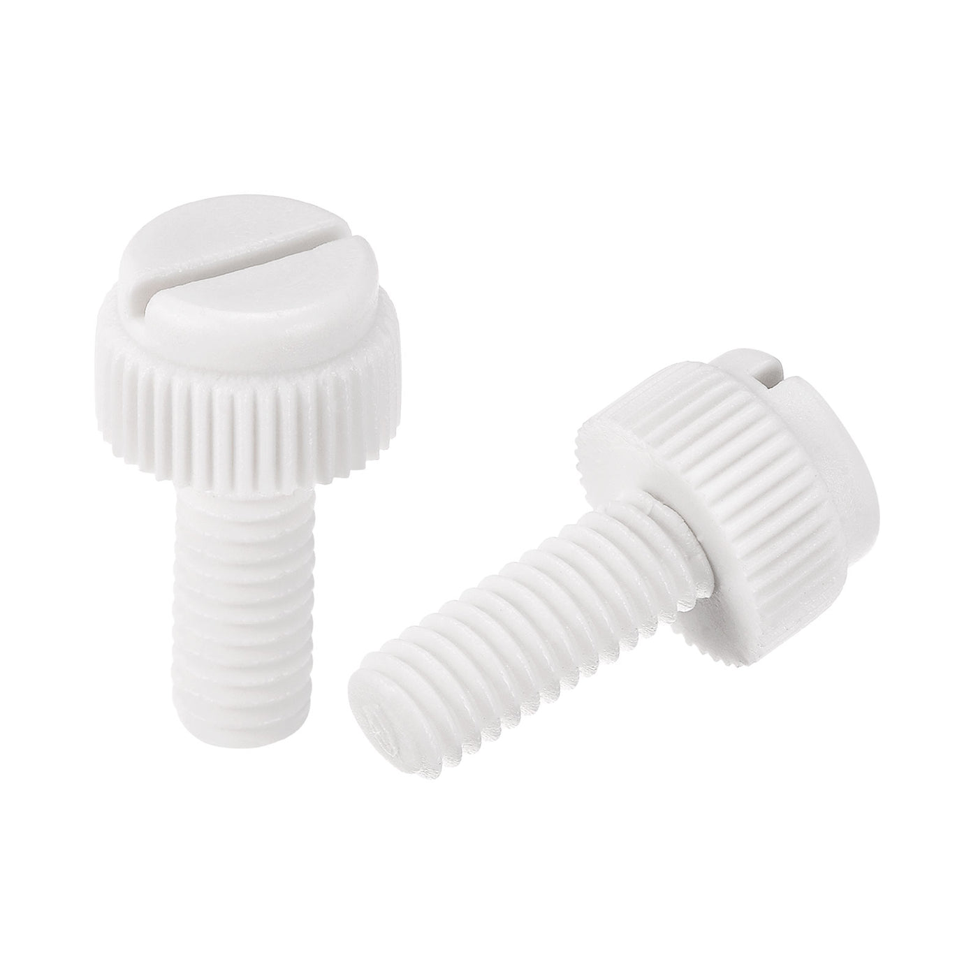 uxcell Plastic Machine Screw Slotted Knurled Fastener Bolt for Electronics, Communications