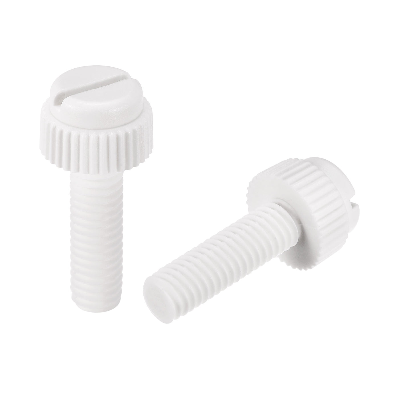 uxcell Plastic Machine Screw Slotted Knurled Fastener Bolt for Electronics, Communications