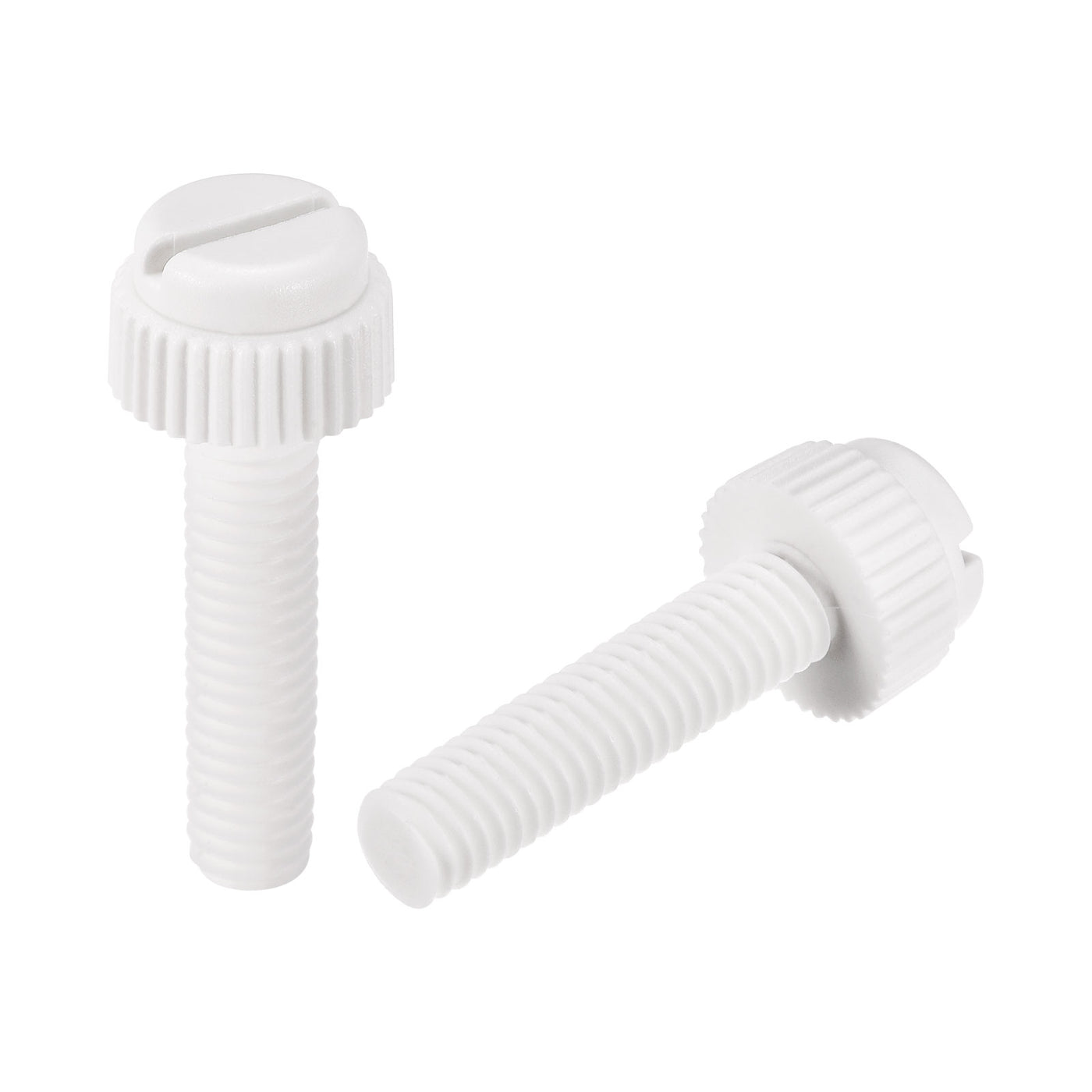 uxcell Plastic Machine Screw Slotted Knurled Fastener Bolt for Electronics, Communications