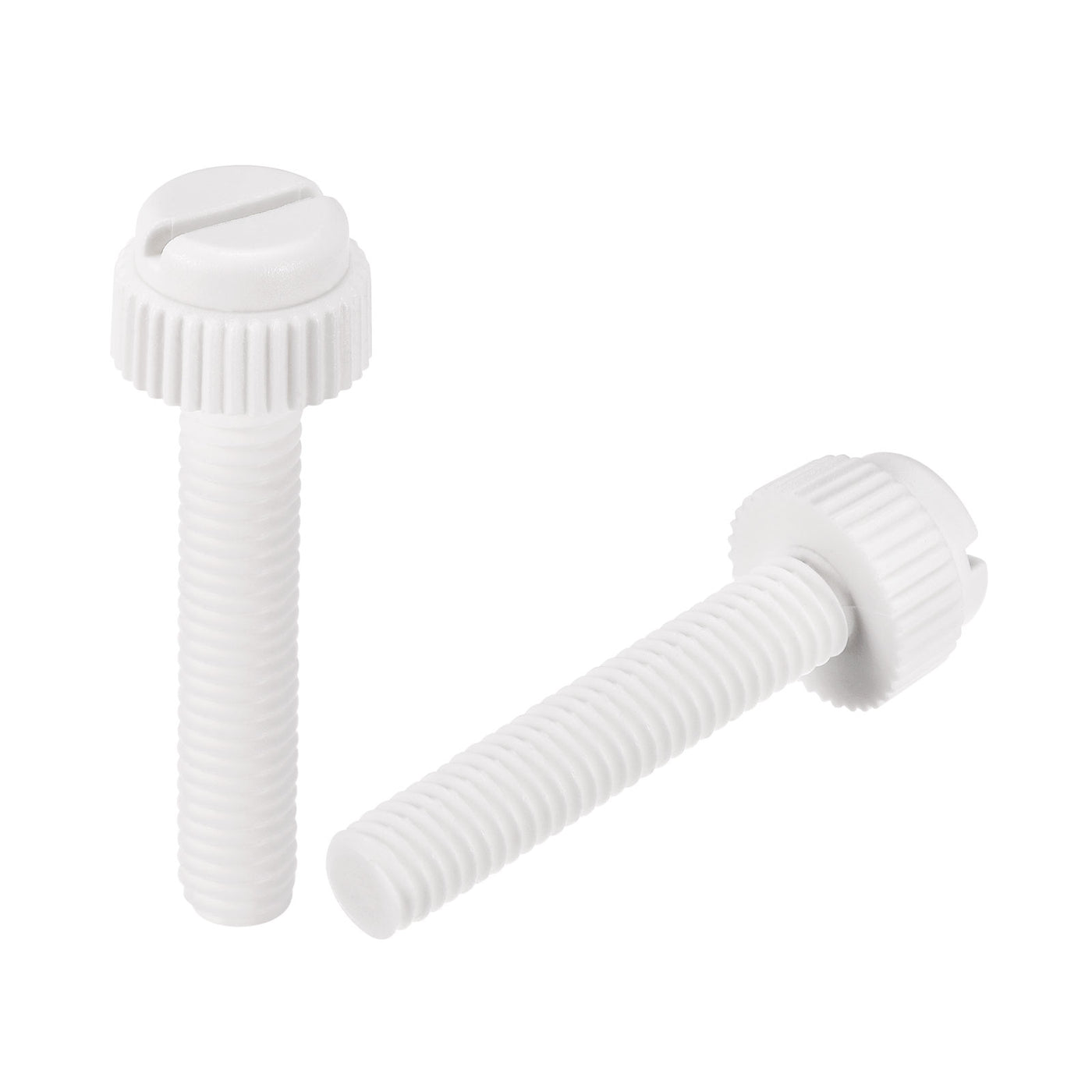 uxcell Plastic Machine Screw Slotted Knurled Fastener Bolt for Electronics, Communications