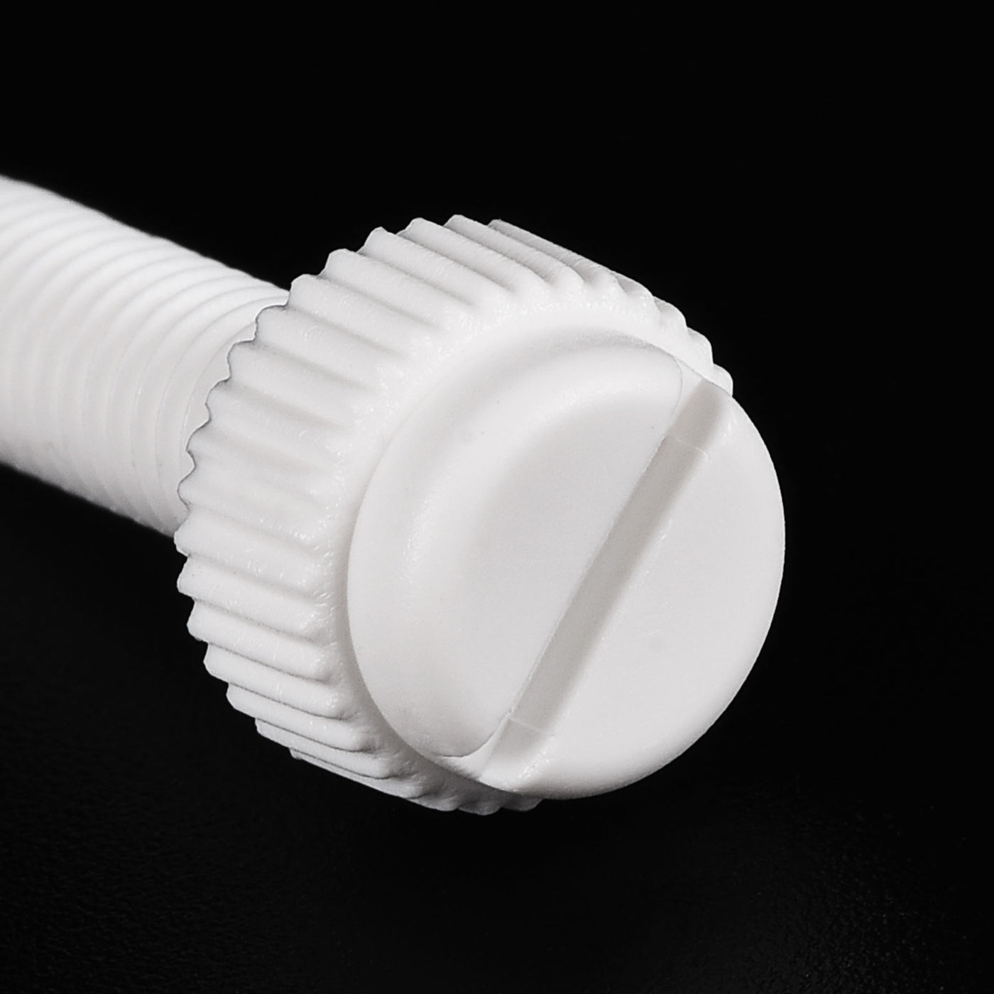 uxcell Plastic Machine Screw Slotted Knurled Fastener Bolt for Electronics, Communications