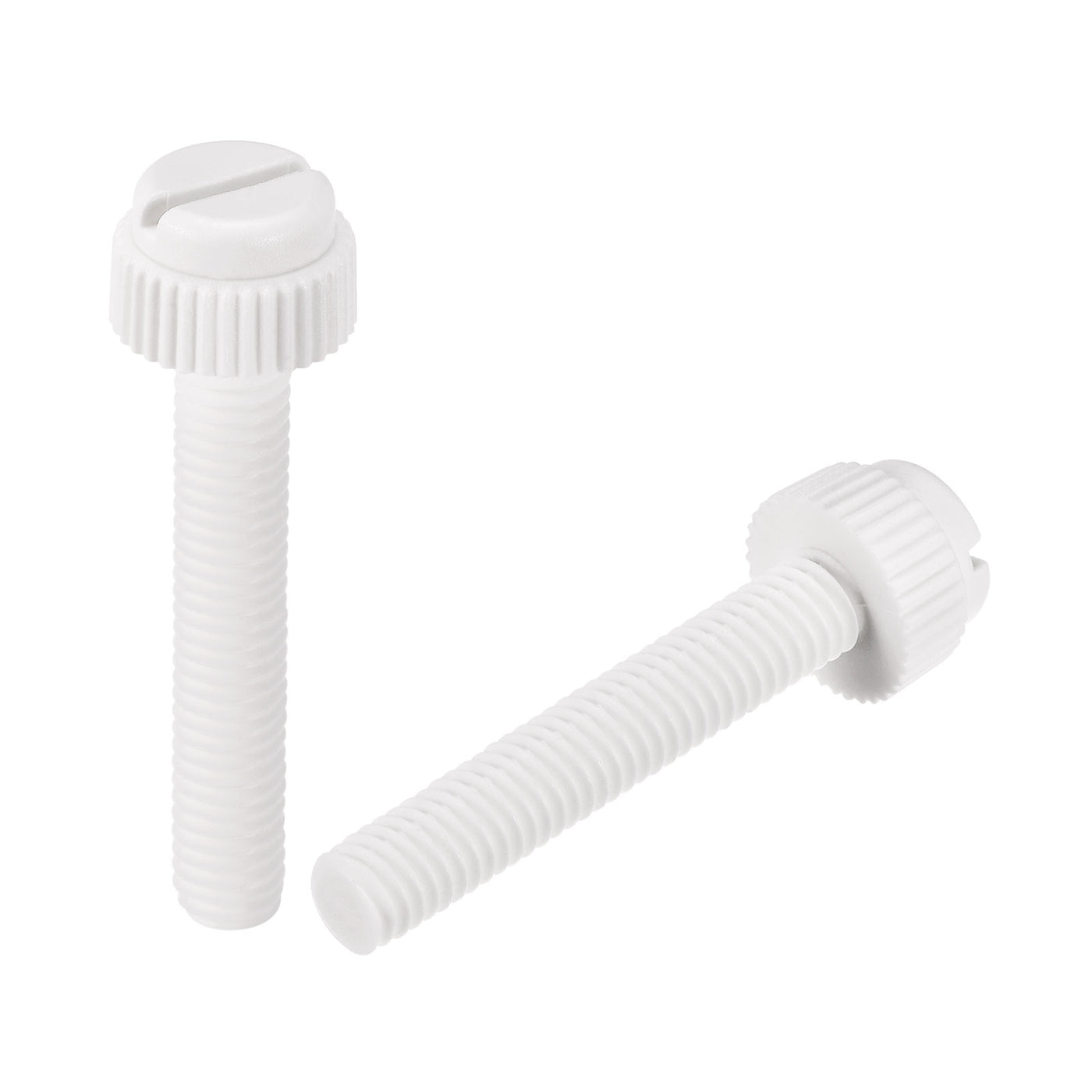 uxcell Plastic Machine Screw Slotted Knurled Fastener Bolt for Electronics, Communications