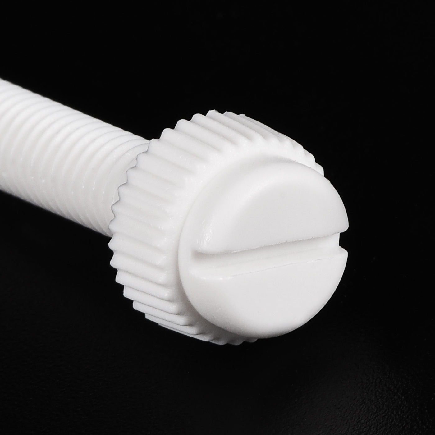 uxcell Plastic Machine Screw Slotted Knurled Fastener Bolt for Electronics, Communications